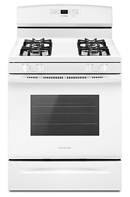 Amana® AGR6603SFW 30" Gas Range with Self-Clean Option
