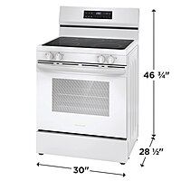 Frigidaire® FCRE3062AW 30" Electric Range with Steam Clean