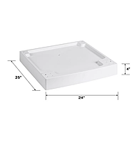 GE® GAF140SSNWW 4" ADA riser and drip pan 24" wide frontload washers and dryers GE® GAF140SSNWW 4" ADA riser and drip pan 24" wide frontload washers and dryers