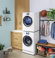 GE® GAF140SSNWW 4" ADA riser and drip pan 24" wide frontload washers and dryers GE® GAF140SSNWW 4" ADA riser and drip pan 24" wide frontload washers and dryers