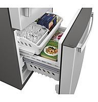 GE® GDE21EYKFS ENERGY STAR® 21.0 Cu. Ft. Bottom-Freezer Refrigerator GE® GDE21EYKFS ENERGY STAR® 21.0 Cu. Ft. Bottom-Freezer Refrigerator