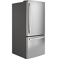 GE® GDE21EYKFS ENERGY STAR® 21.0 Cu. Ft. Bottom-Freezer Refrigerator GE® GDE21EYKFS ENERGY STAR® 21.0 Cu. Ft. Bottom-Freezer Refrigerator