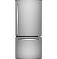 GE® GDE21EYKFS ENERGY STAR® 21.0 Cu. Ft. Bottom-Freezer Refrigerator GE® GDE21EYKFS ENERGY STAR® 21.0 Cu. Ft. Bottom-Freezer Refrigerator