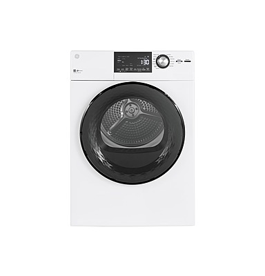 GE® GFD14ESSNWW ENERGY STAR® 24" 4.3 Cu.Ft. Front Load Vented Electric Dryer with Stainless Steel Basket