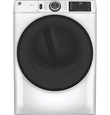 GE® GFD55ESSNWW ENERGY STAR® 7.8 cu. ft. Capacity Smart Front Load Electric Dryer with Sanitize Cycle