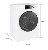 GE® GFW148SSMWW ENERGY STAR® 24" 2.4 Cu. Ft. Front Load Washer with Steam GE® GFW148SSMWW ENERGY STAR® 24" 2.4 Cu. Ft. Front Load Washer with Steam