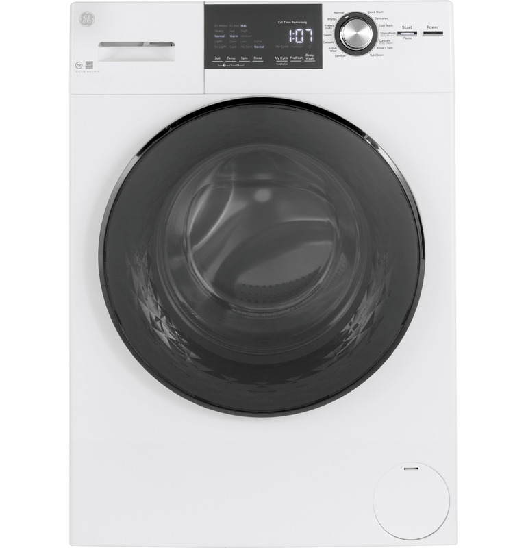 GE® GFW148SSMWW ENERGY STAR® 24" 2.4 Cu. Ft. Front Load Washer with Steam GE® GFW148SSMWW ENERGY STAR® 24" 2.4 Cu. Ft. Front Load Washer with Steam