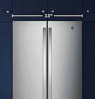 GE® GNE25JYKFS ENERGY STAR® 24.7 Cu. Ft. French-Door Refrigerator GE® GNE25JYKFS ENERGY STAR® 24.7 Cu. Ft. French-Door Refrigerator