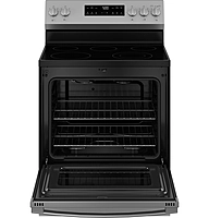 GE® GRF500PVWW 30" Free-Standing Electric Range with Crisp Mode GE® GRF500PVWW 30" Free-Standing Electric Range with Crisp Mode