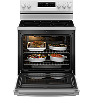 GE® GRF500PVWW 30" Free-Standing Electric Range with Crisp Mode GE® GRF500PVWW 30" Free-Standing Electric Range with Crisp Mode