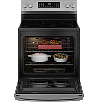 GE® GRF600AVSS 30" Free-Standing Electric Convection Range with No Preheat Air Fry and EasyWash™ Oven Tray GE® GRF600AVSS 30" Free-Standing Electric Convection Range with No Preheat Air Fry and EasyWash™ Oven Tray
