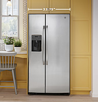 GE® GSS23GYPFS 23.0 Cu. Ft. Side-By-Side Refrigerator GE® GSS23GYPFS 23.0 Cu. Ft. Side-By-Side Refrigerator