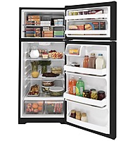 GE® GTE18DTNRBB ENERGY STAR® 17.5 Cu. Ft. Top-Freezer Refrigerator