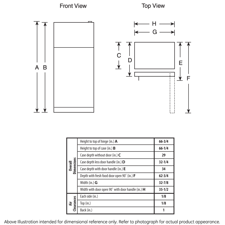 GE® GTE21G ENERGY STAR® 21.1 Cu. Ft. Top-Freezer Refrigerator GE® GTE21G ENERGY STAR® 21.1 Cu. Ft. Top-Freezer Refrigerator