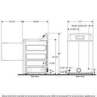 GE® GTX22GASKWW 6.2 cu. ft. Capacity Gas Dryer with Up To 120 ft. Venting and Shallow Depth GE® GTX22GASKWW 6.2 cu. ft. Capacity Gas Dryer with Up To 120 ft. Venting and Shallow Depth