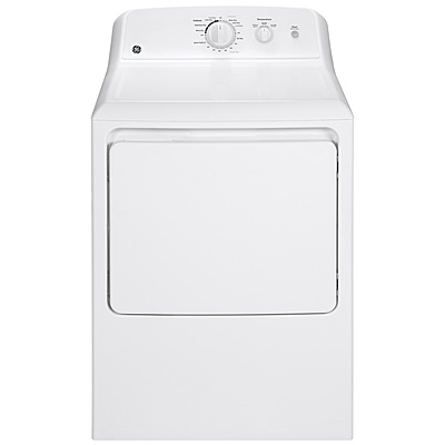 GE® GTX22GASKWW 6.2 cu. ft. Capacity Gas Dryer with Up To 120 ft. Venting and Shallow Depth​