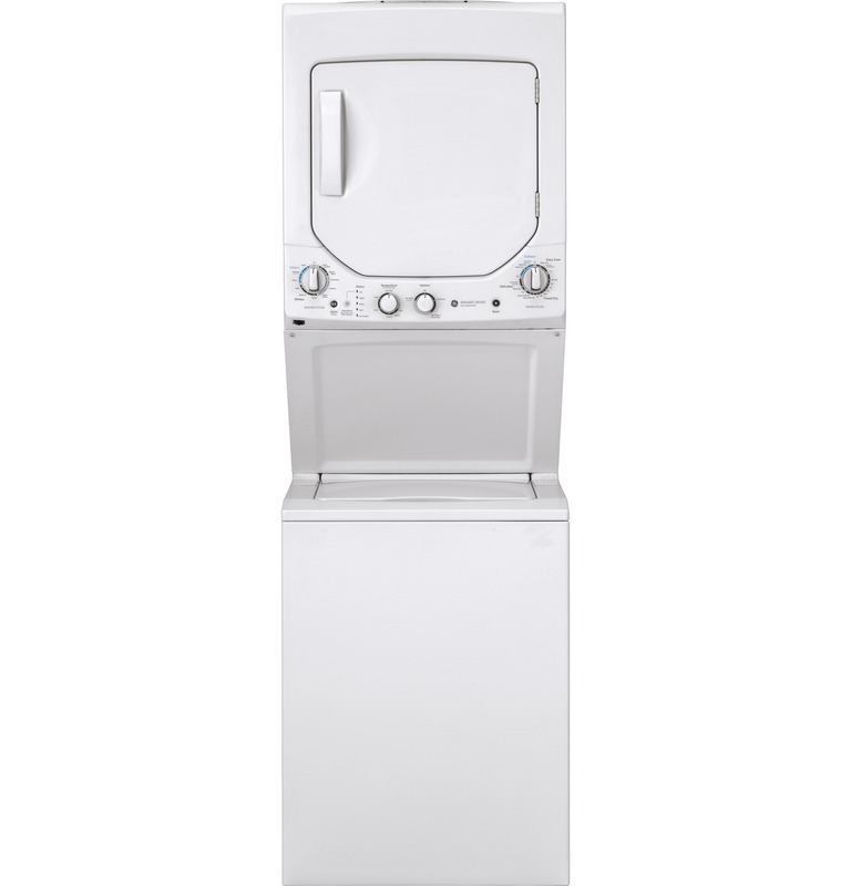 GE® GUD24ESSMWW Unitized Spacemaker® 2.3 cu. ft. Capacity Washer with Stainless Steel Basket and 4.4 cu. ft. Capacity Electric Dryer GE® GUD24ESSMWW Unitized Spacemaker® 2.3 cu. ft. Capacity Washer with Stainless Steel Basket and 4.4 cu. ft. Capacity Electric Dryer