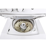 GE® GUD27GSSMWW Unitized Spacemaker® 3.8 cu. ft. Washer and 5.9 cu. ft. Gas Dryer GE® GUD27GSSMWW Unitized Spacemaker® 3.8 cu. ft. Washer and 5.9 cu. ft. Gas Dryer