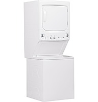 GE® GUD27GSSMWW Unitized Spacemaker® 3.8 cu. ft. Washer and 5.9 cu. ft. Gas Dryer GE® GUD27GSSMWW Unitized Spacemaker® 3.8 cu. ft. Washer and 5.9 cu. ft. Gas Dryer