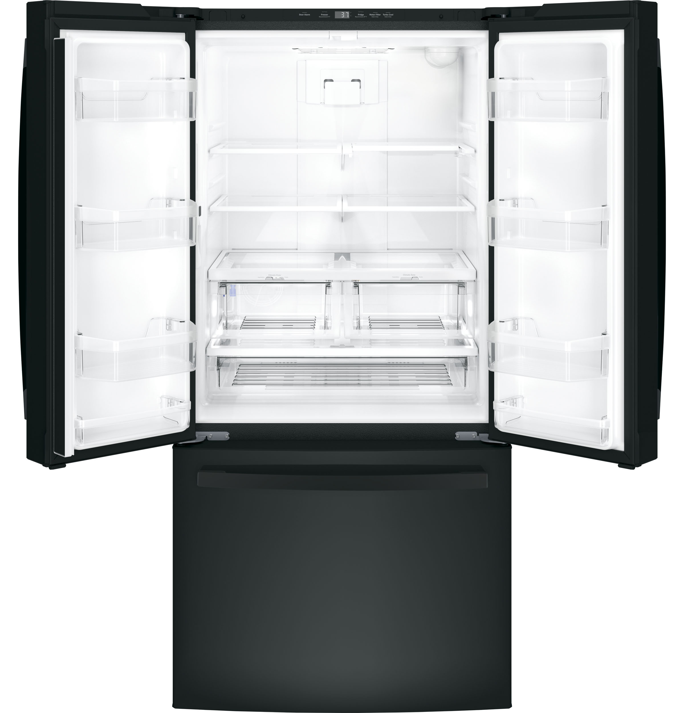 GE® GWE19J ENERGY STAR® 18.6 Cu. Ft. Counter-Depth French-Door Refrigerator GE® GWE19J ENERGY STAR® 18.6 Cu. Ft. Counter-Depth French-Door Refrigerator
