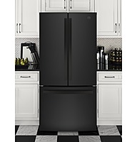 GE® GWE19J ENERGY STAR® 18.6 Cu. Ft. Counter-Depth French-Door Refrigerator GE® GWE19J ENERGY STAR® 18.6 Cu. Ft. Counter-Depth French-Door Refrigerator