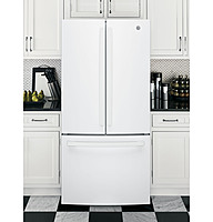 GE® GWE19J ENERGY STAR® 18.6 Cu. Ft. Counter-Depth French-Door Refrigerator GE® GWE19J ENERGY STAR® 18.6 Cu. Ft. Counter-Depth French-Door Refrigerator