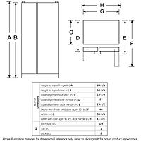 GE® GZS22D 21.9 Cu. Ft. Counter-Depth Side-By-Side Refrigerator GE® GZS22D 21.9 Cu. Ft. Counter-Depth Side-By-Side Refrigerator