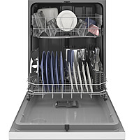 Hotpoint® HDF310PGRWW One Button Dishwasher with Plastic Interior Hotpoint® HDF310PGRWW One Button Dishwasher with Plastic Interior