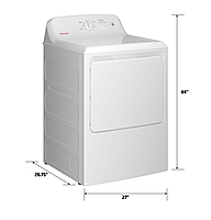 Hotpoint® HTX26EASWWW 6.2 cu. ft. Capacity Electric Dryer with Up To 120 ft. Venting Hotpoint® HTX26EASWWW 6.2 cu. ft. Capacity Electric Dryer with Up To 120 ft. Venting