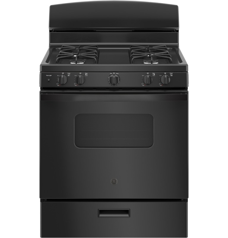 GE® JGBS10DEMBB 30" Free-Standing Front Control Gas Range GE® JGBS10DEMBB 30" Free-Standing Front Control Gas Range