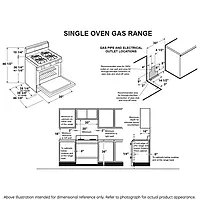 GE® JGBS61RPSS 30" Free-Standing Gas Range GE® JGBS61RPSS 30" Free-Standing Gas Range