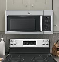 GE® JNM3163RJSS 1.6 Cu. Ft. Over-the-Range Microwave Oven with Recirculating Venting GE® JNM3163RJSS 1.6 Cu. Ft. Over-the-Range Microwave Oven with Recirculating Venting