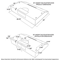 GE® JVX3300 30" Under The Cabinet Hood GE® JVX3300 30" Under The Cabinet Hood