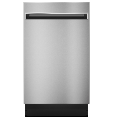 GE Profile™ PDT145S ENERGY STAR® 18" ADA Compliant Stainless Steel Interior Dishwasher with Sanitize Cycle