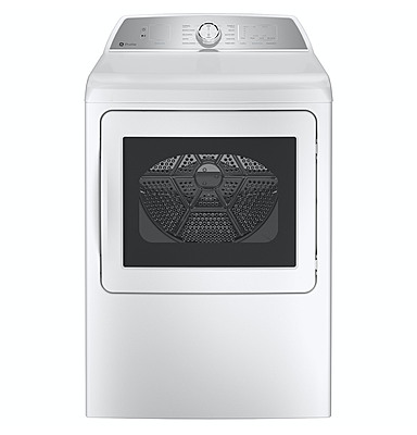 GE Profile™ PTD60EBSRWS ENERGY STAR® 7.4 cu. ft. Capacity aluminized alloy drum Electric Dryer