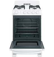 Hotpoint® RGAS300DMWW 24" Front-Control Free-Standing Gas Range with Large Window Hotpoint® RGAS300DMWW 24" Front-Control Free-Standing Gas Range with Large Window
