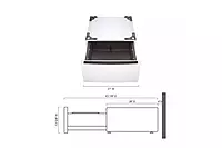 LG® WDP6W 27" Pedestal Storage Drawer