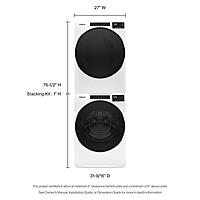 Whirlpool® WED5620HW 7.4 cu. ft. ENERGY STAR® Front Load Electric Dryer with Intuitive Touch Controls Whirlpool® WED5620HW 7.4 cu. ft. ENERGY STAR® Front Load Electric Dryer with Intuitive Touch Controls