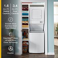 Whirlpool® WET4024HW 1.6 cu.ft Electric Stacked Laundry Center 9 Wash cycles and AutoDry™ Whirlpool® WET4024HW 1.6 cu.ft Electric Stacked Laundry Center 9 Wash cycles and AutoDry™