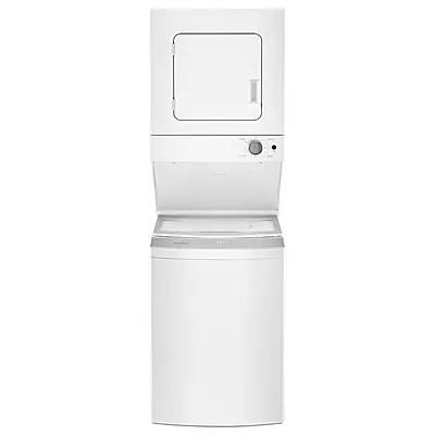 Whirlpool® WET4024HW 1.6 cu.ft Electric Stacked Laundry Center 9 Wash cycles and AutoDry™