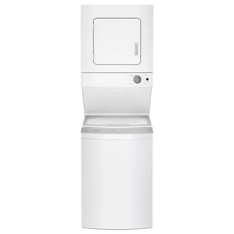 Whirlpool® WET4024HW 1.6 cu.ft Electric Stacked Laundry Center 9 Wash cycles and AutoDry™ Whirlpool® WET4024HW 1.6 cu.ft Electric Stacked Laundry Center 9 Wash cycles and AutoDry™