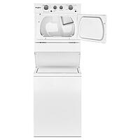 Whirlpool® WET4027HW 3.5 cu.ft Electric Stacked Laundry Center 9 Wash cycles and AutoDry™ Whirlpool® WET4027HW 3.5 cu.ft Electric Stacked Laundry Center 9 Wash cycles and AutoDry™