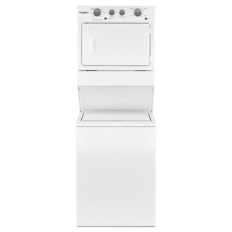 Whirlpool® WET4027HW 3.5 cu.ft Electric Stacked Laundry Center 9 Wash cycles and AutoDry™ Whirlpool® WET4027HW 3.5 cu.ft Electric Stacked Laundry Center 9 Wash cycles and AutoDry™