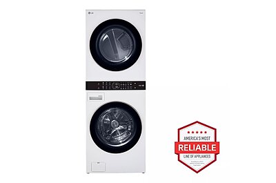 LG® WKE100HWA Single Unit Front Load LG WashTower™ with Electric Dryer