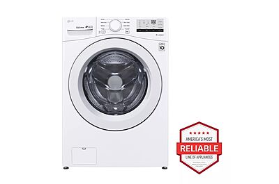 GE® GFW510SCVWW 4.6 cu. ft. Capacity Smart Front Load ENERGY STAR® Washer
