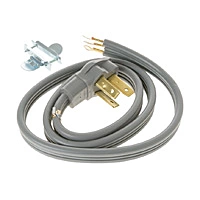 GE WX09X10006 4' 40amp 3 Wire Range Cord