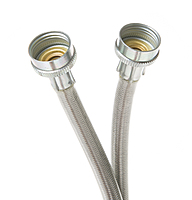 GE WX14X10011 UNIVERSAL 6 FT STAINLESS STEEL WASHING MACHINE HOSES WITH 90 ÌŠ ELBOW GE WX14X10011 UNIVERSAL 6 FT STAINLESS STEEL WASHING MACHINE HOSES WITH 90 ÌŠ ELBOW